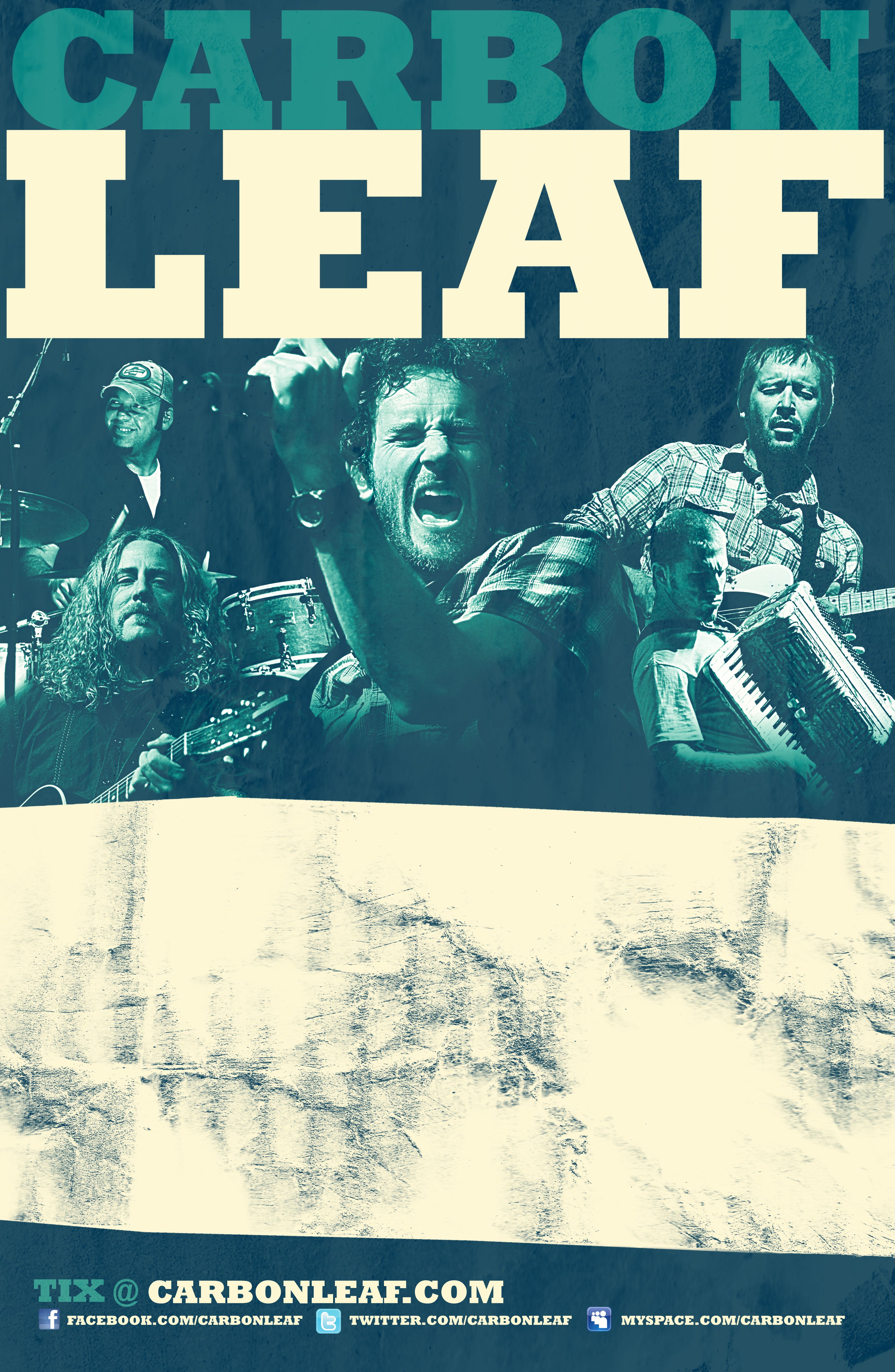 Carbon Leaf live tour poster 2026